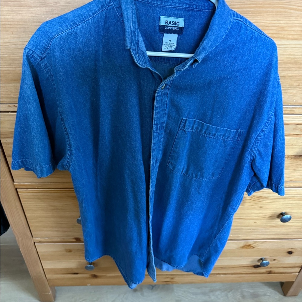 Blue Denim Men's Shirt